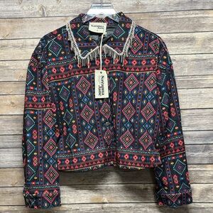 Savanna Jane lightweight corduroy Jacket with Rhinestones